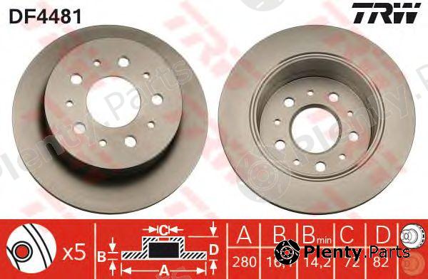  TRW part DF4481 Brake Disc