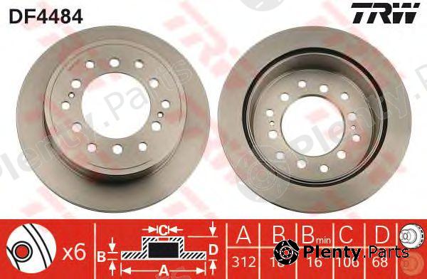  TRW part DF4484 Brake Disc