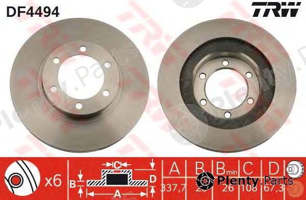 TRW part DF4494 Brake Disc
