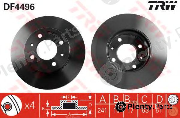  TRW part DF4496 Brake Disc