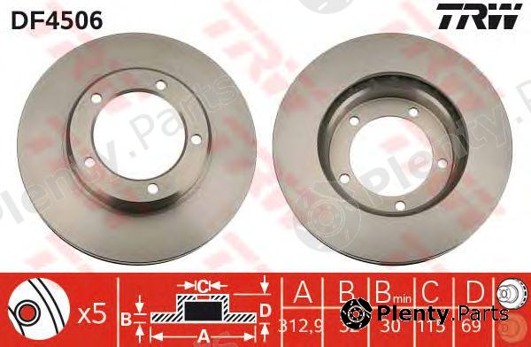  TRW part DF4506 Brake Disc