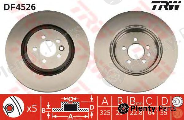  TRW part DF4526 Brake Disc