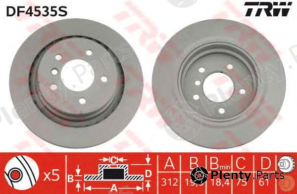  TRW part DF4535S Brake Disc