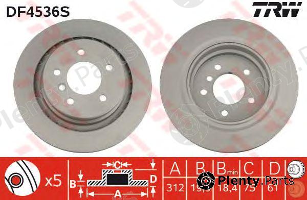  TRW part DF4536S Brake Disc