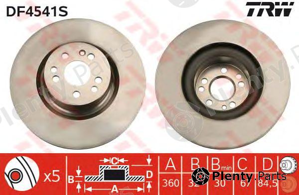  TRW part DF4541S Brake Disc