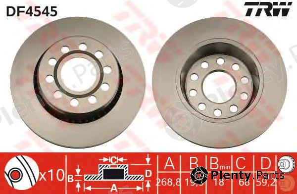 TRW part DF4545 Brake Disc