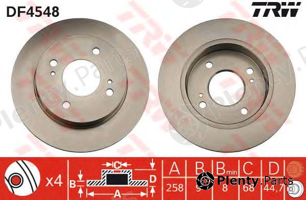  TRW part DF4548 Brake Disc