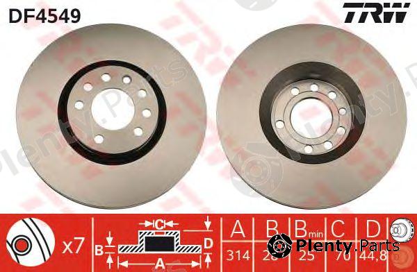 TRW part DF4549 Brake Disc