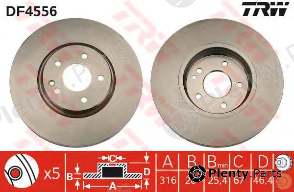  TRW part DF4556 Brake Disc