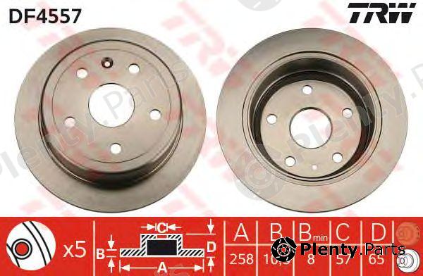  TRW part DF4557 Brake Disc