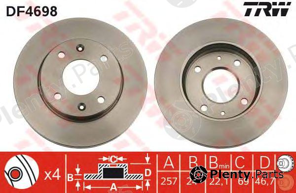  TRW part DF4698 Brake Disc