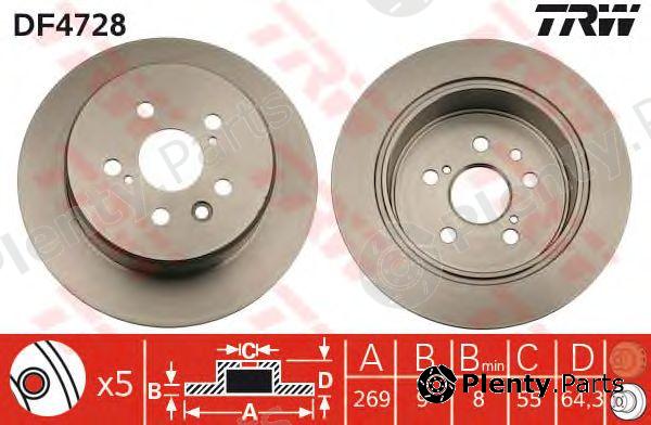  TRW part DF4728 Brake Disc