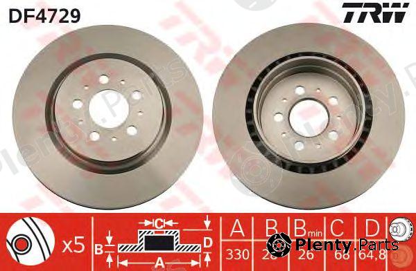  TRW part DF4729 Brake Disc
