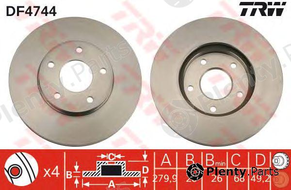  TRW part DF4744 Brake Disc