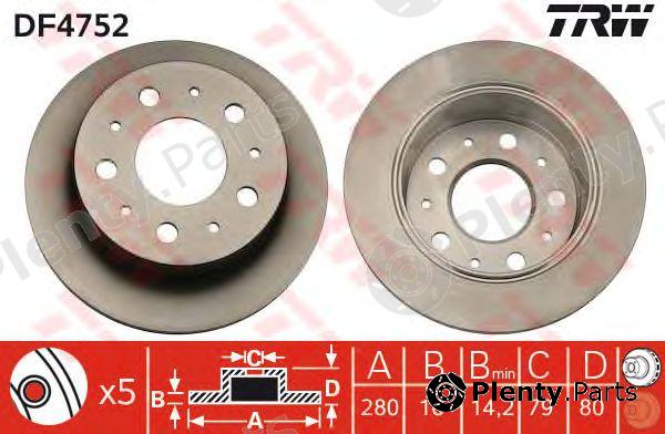  TRW part DF4752 Brake Disc
