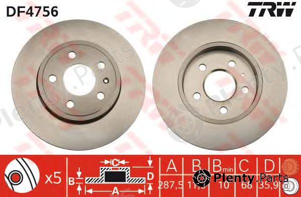  TRW part DF4756 Brake Disc