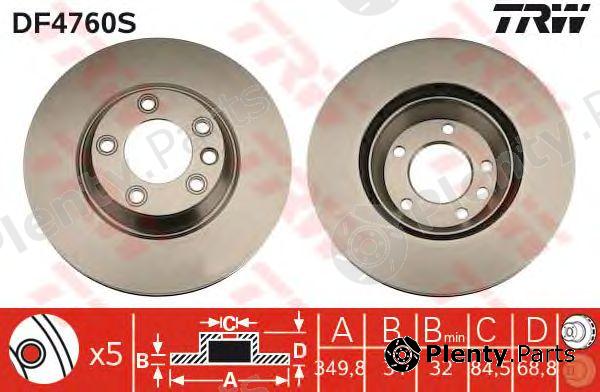  TRW part DF4760S Brake Disc