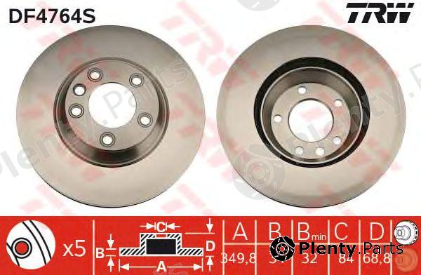  TRW part DF4764S Brake Disc