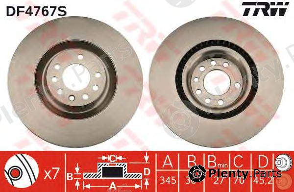  TRW part DF4767S Brake Disc