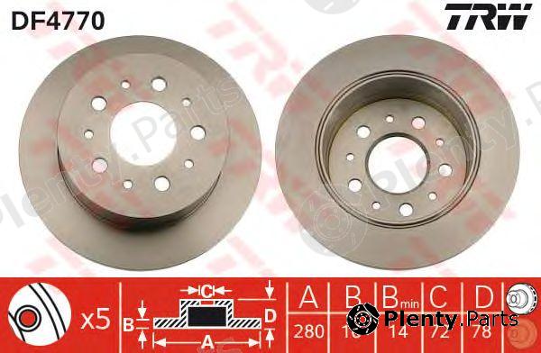  TRW part DF4770 Brake Disc