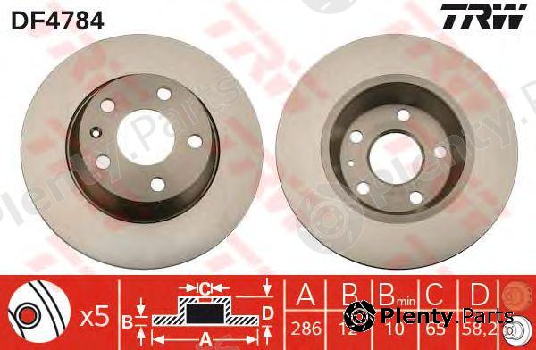  TRW part DF4784 Brake Disc