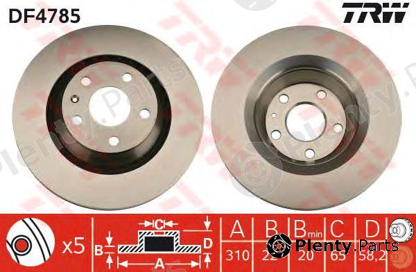  TRW part DF4785 Brake Disc