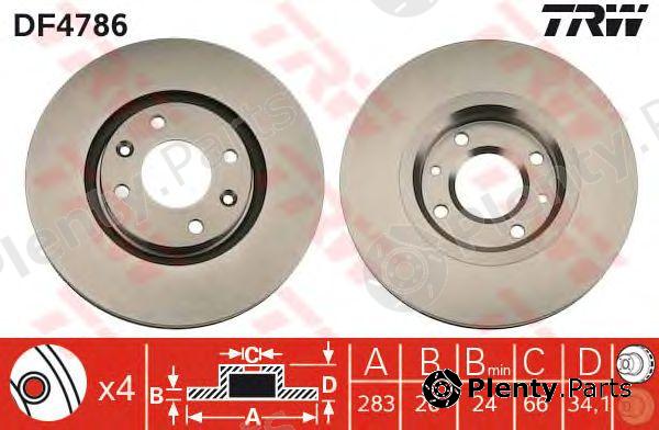  TRW part DF4786 Brake Disc