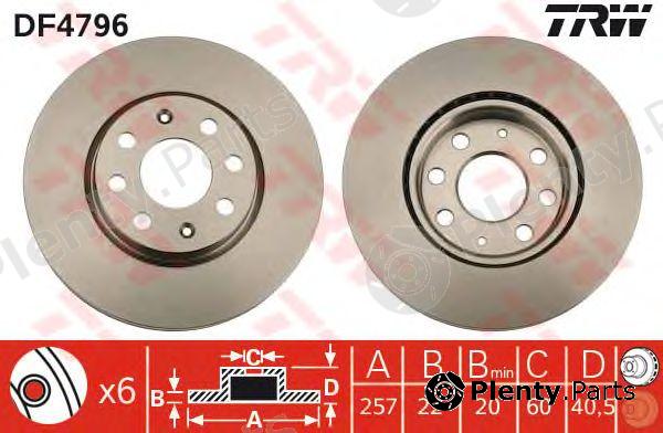  TRW part DF4796 Brake Disc