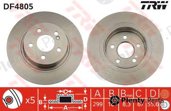  TRW part DF4805 Brake Disc