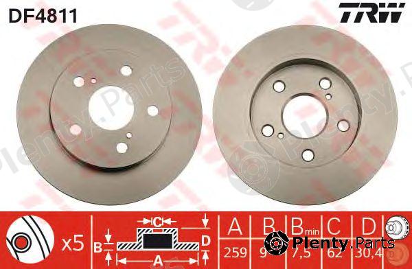  TRW part DF4811 Brake Disc