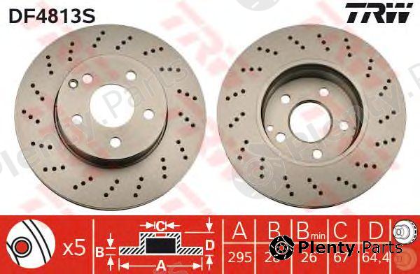  TRW part DF4813S Brake Disc