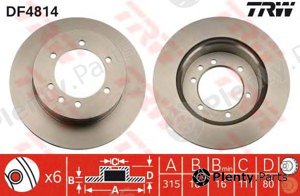  TRW part DF4814 Brake Disc