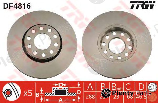  TRW part DF4816 Brake Disc