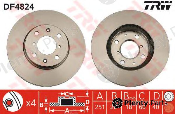  TRW part DF4824 Brake Disc