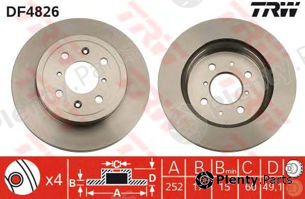  TRW part DF4826 Brake Disc