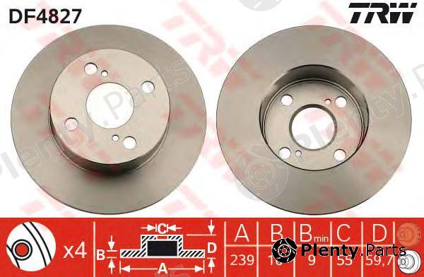  TRW part DF4827 Brake Disc