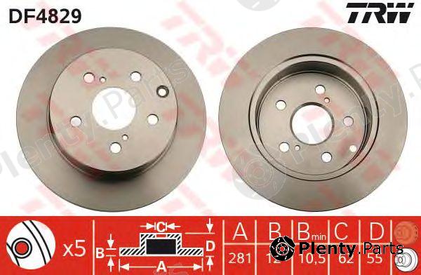 TRW part DF4829 Brake Disc