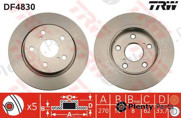  TRW part DF4830 Brake Disc