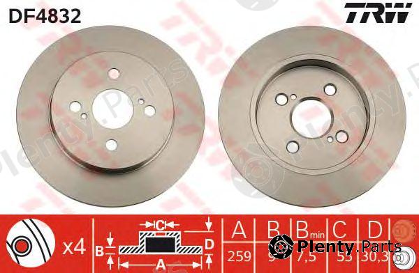  TRW part DF4832 Brake Disc