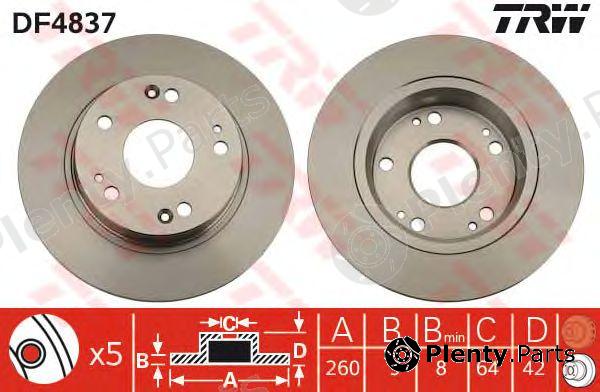  TRW part DF4837 Brake Disc