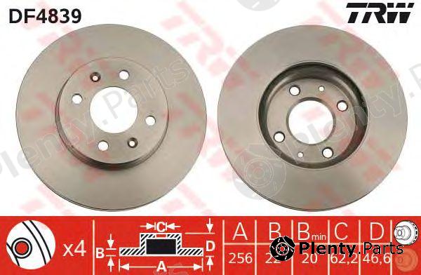  TRW part DF4839 Brake Disc