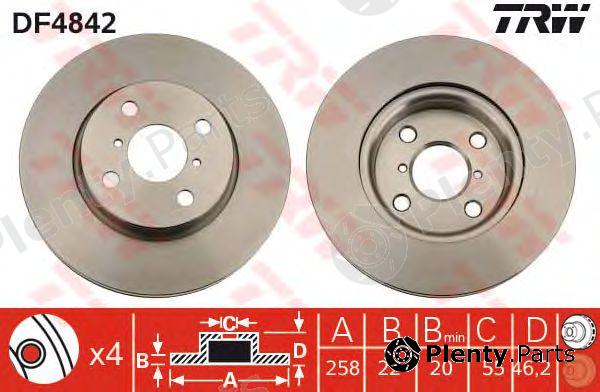  TRW part DF4842 Brake Disc