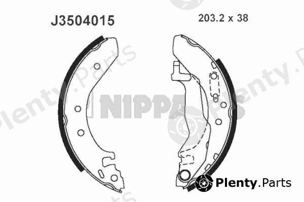  NIPPARTS part J3504015 Brake Shoe Set