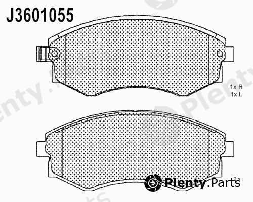  NIPPARTS part J3601055 Brake Pad Set, disc brake