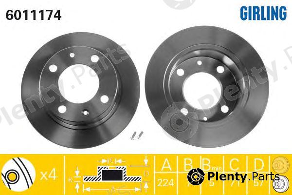  GIRLING part 6011174 Brake Disc