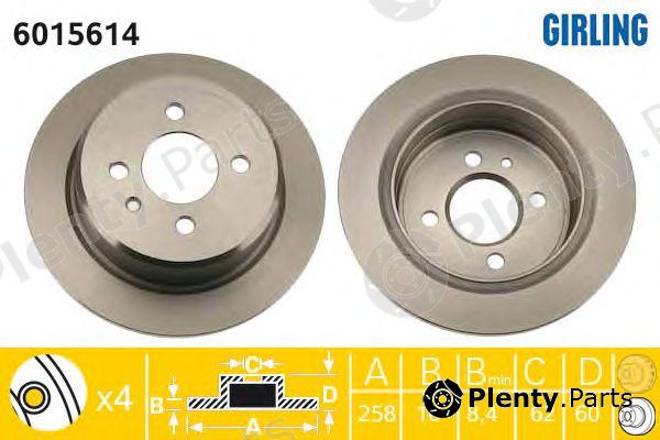  GIRLING part 6015614 Brake Disc