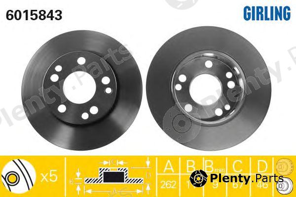  GIRLING part 6015843 Brake Disc