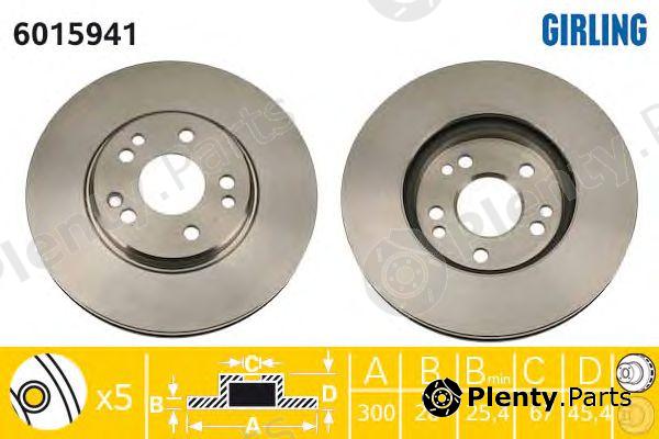  GIRLING part 6015941 Brake Disc