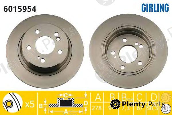  GIRLING part 6015954 Brake Disc