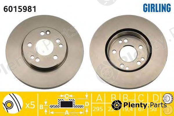  GIRLING part 6015981 Brake Disc